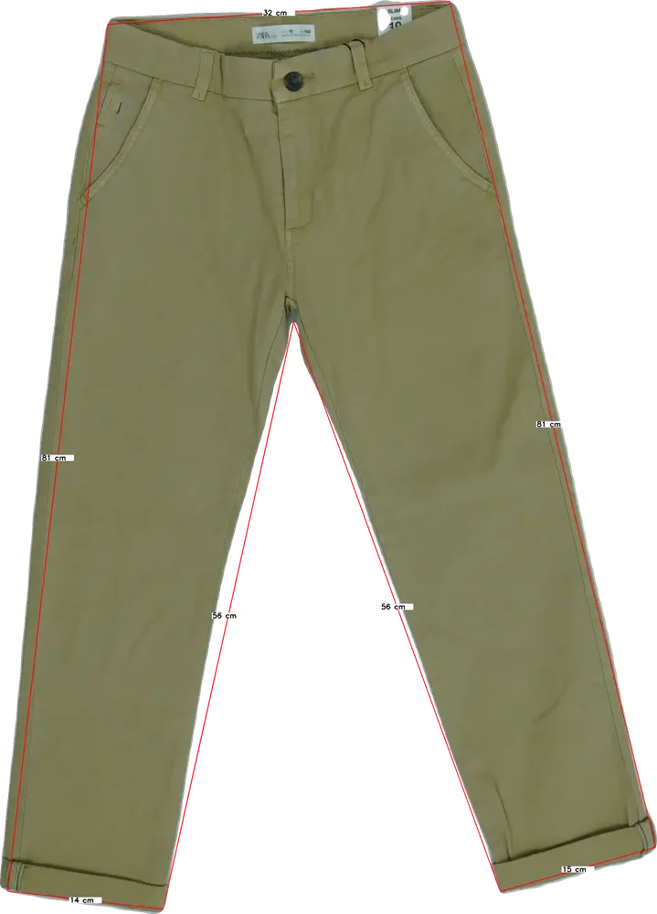Barna Zara Hosszúnadrág EU 140 / UK 10 év / US 10 év/L