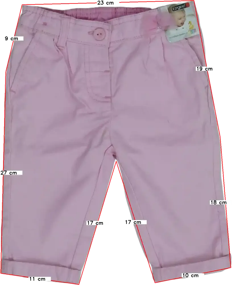 Rózsaszín Ergee Hosszúnadrág EU 68 / UK 3-6 hónap / US 3-6 hónap