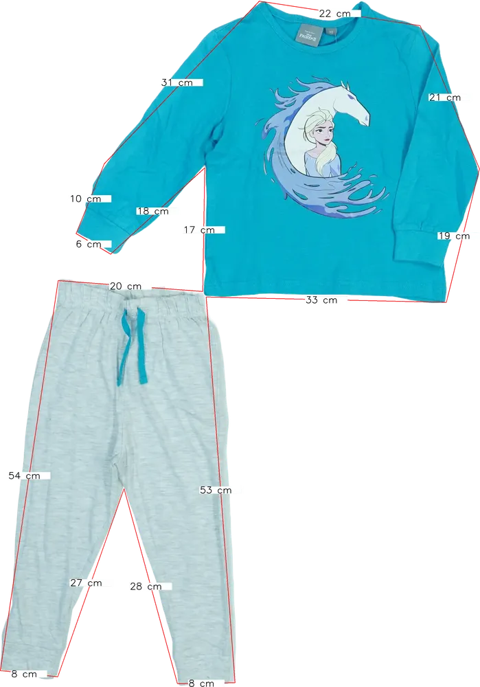 Többszínű Disney 2 részes szett - Felsőruházat és nadrág EU 92 / UK 2 év / US 2T