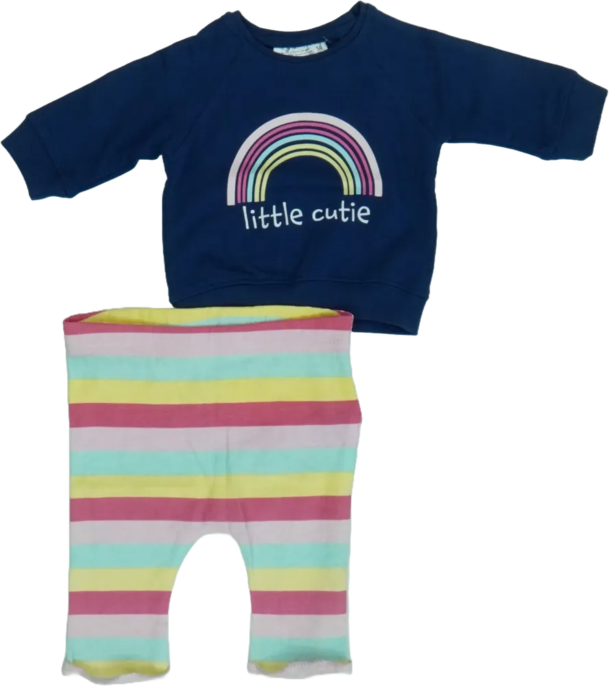 Kék Ergee 2 részes szett - Felsőruházat és nadrág EU 50 / UK Újszülött / US Újszülött