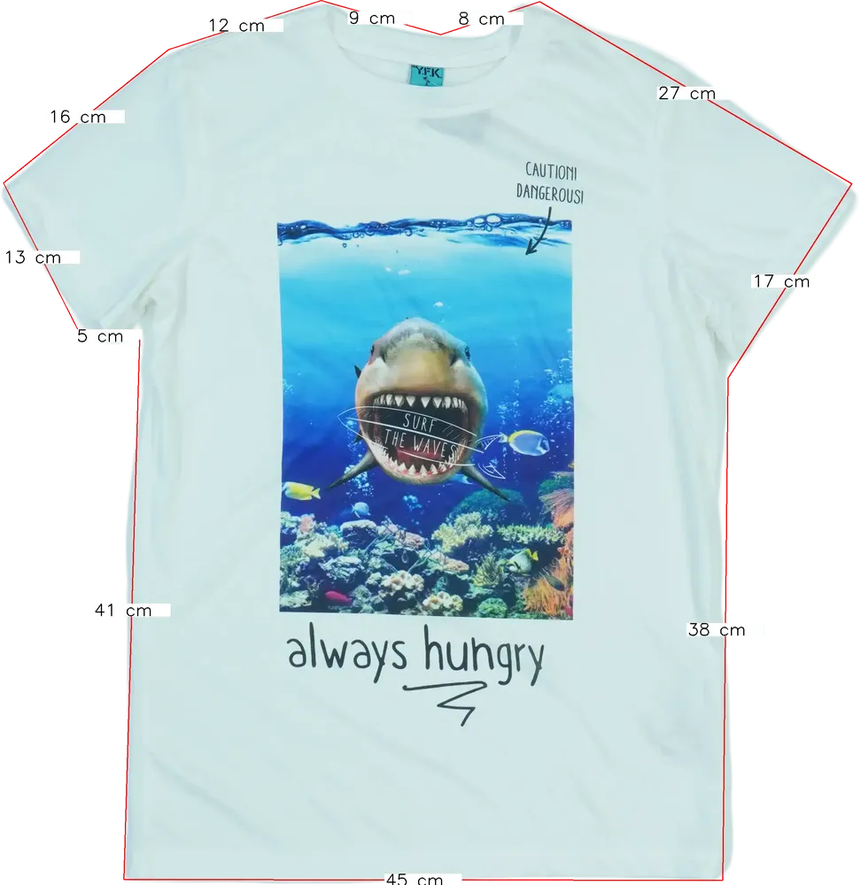 Fehér Y.F.K. Póló EU 164 / UK 14 év / US 14 év/XL