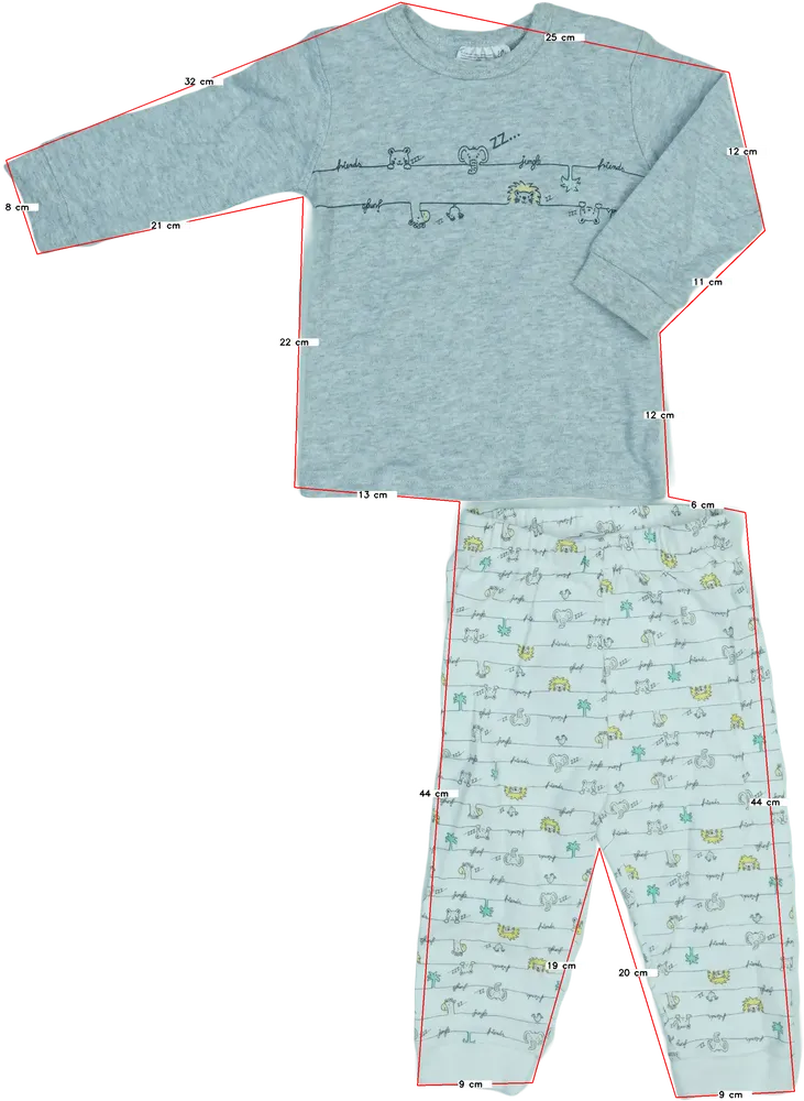 Szürke Ergee Pizsama EU 80 / UK 9-12 hónap / US 12 hónap