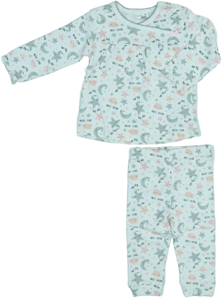 Fehér Ergee Pizsama EU 86 / UK 12-18 hónap / US 18 hónap