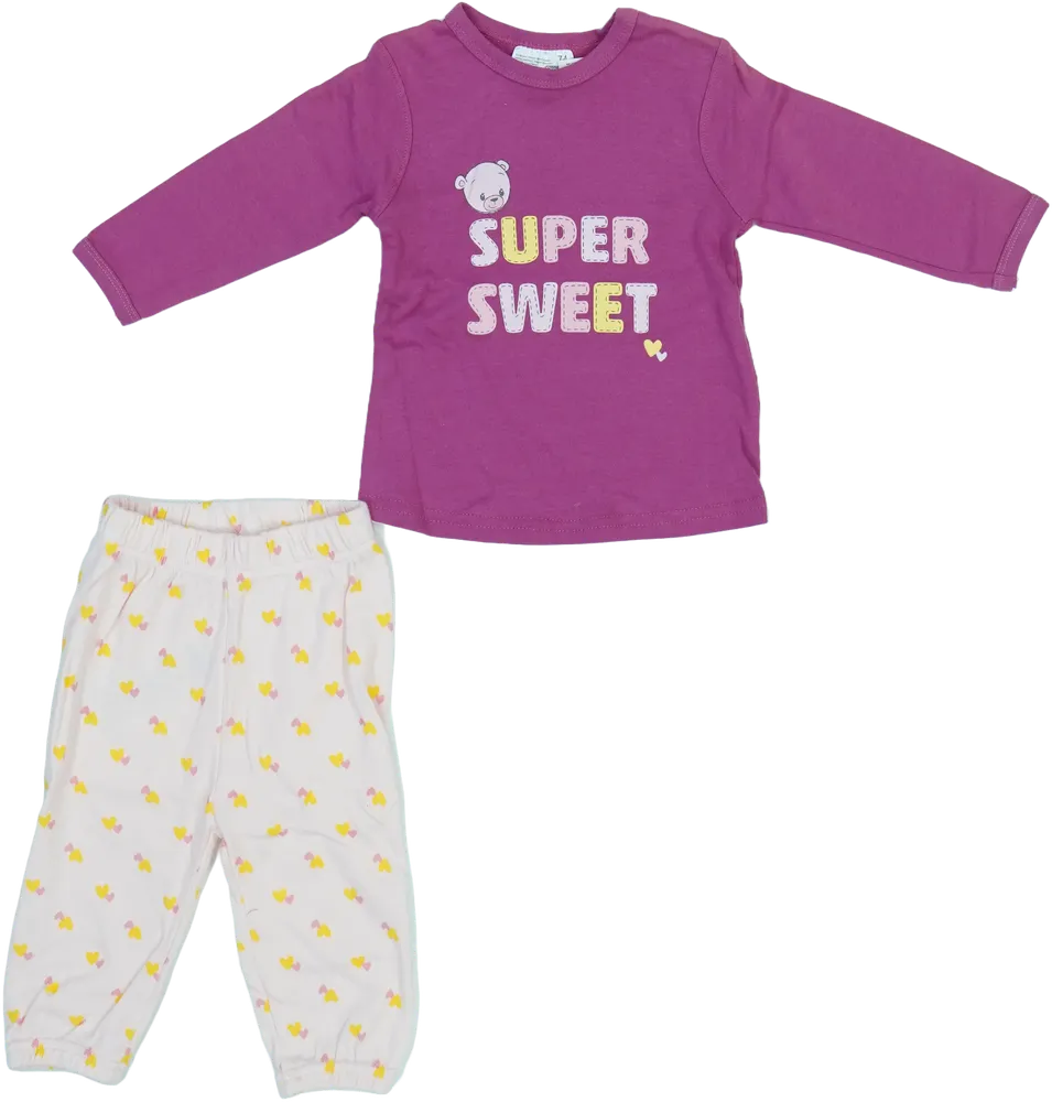 Lila Ergee Pizsama EU 74 / UK 6-9 hónap / US 6-9 hónap