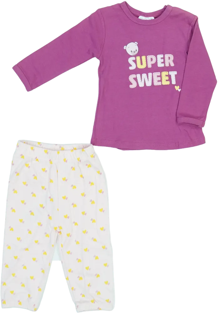 Lila Ergee Pizsama EU 80 / UK 9-12 hónap / US 12 hónap