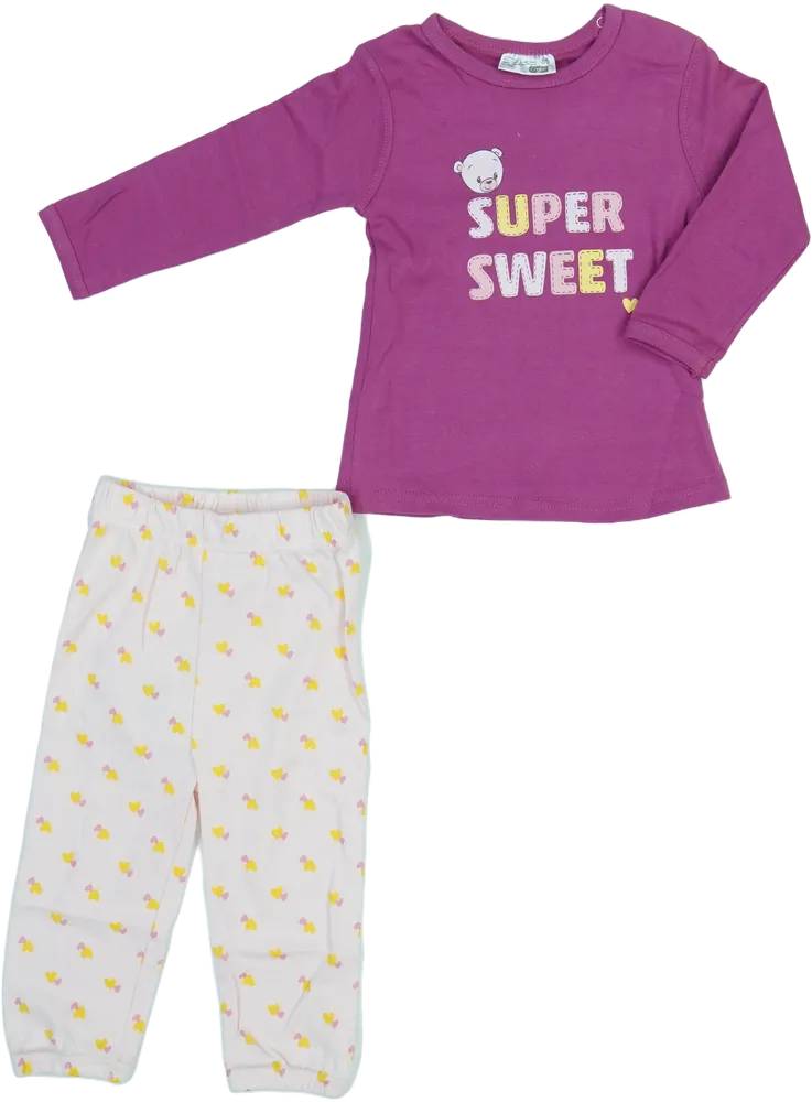 Lila Ergee Pizsama EU 86 / UK 12-18 hónap / US 18 hónap