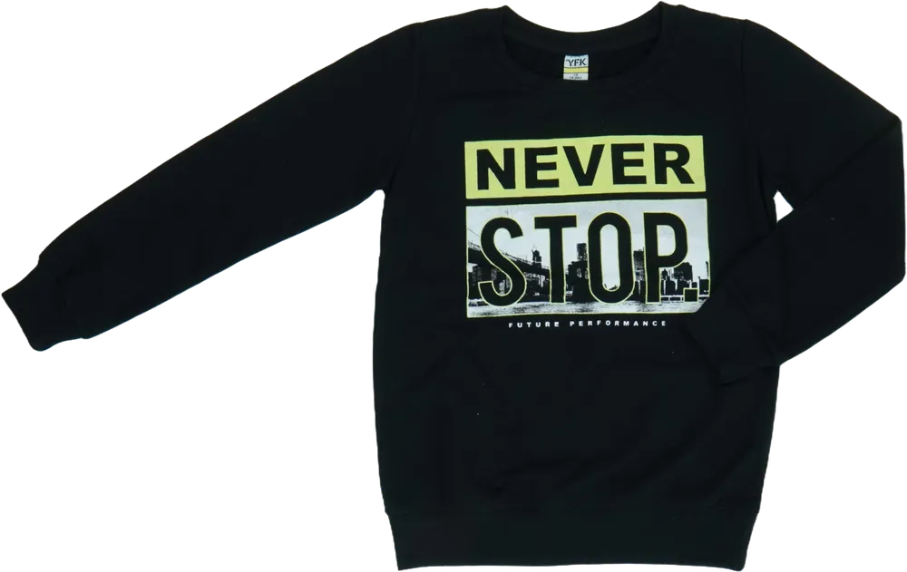 Fekete Y.F.K. Pulóver EU 128 / UK 8 év / US 8 év/M