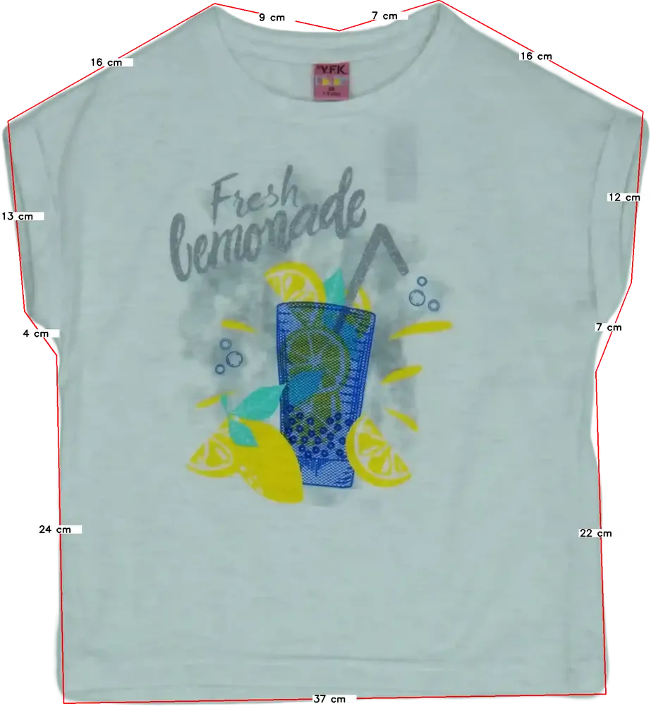 Fehér Y.F.K. Póló EU 128 / UK 8 év / US 8 év/M