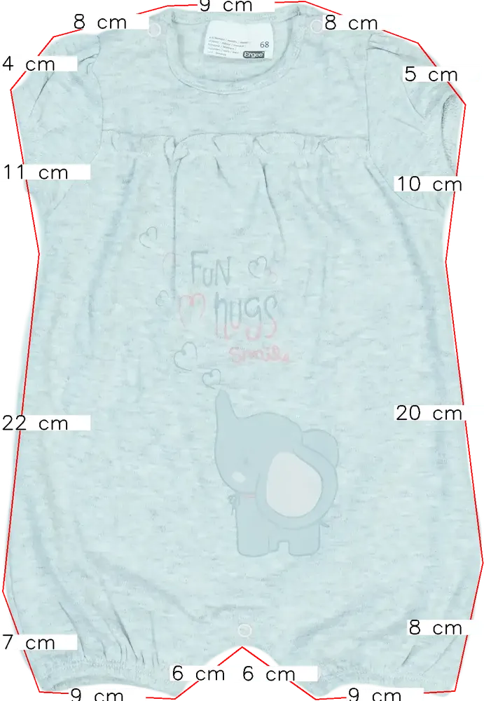 Szürke Ergee Napozó EU 68 / UK 3-6 hónap / US 3-6 hónap