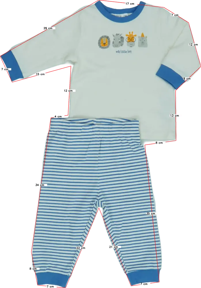 Fehér Ergee Pizsama EU 74 / UK 6-9 hónap / US 6-9 hónap