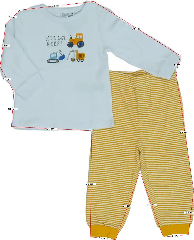 Többszínű Ergee Pizsama EU 86 / UK 12-18 hónap / US 18 hónap