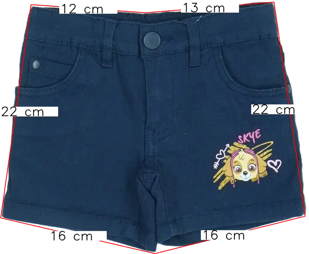 Kék Paw Patrol Rövidnadrág EU 92 / UK 2 év / US 2T