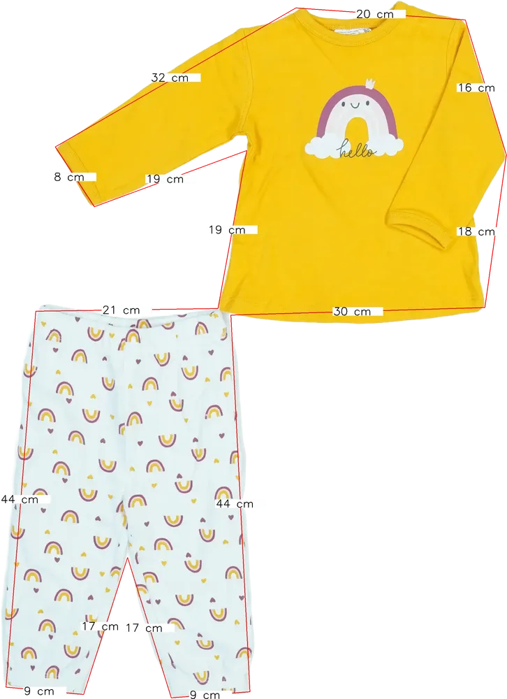 Többszínű Ergee 2 részes szett - Felsőruházat és nadrág EU 80 / UK 9-12 hónap / US 12 hónap