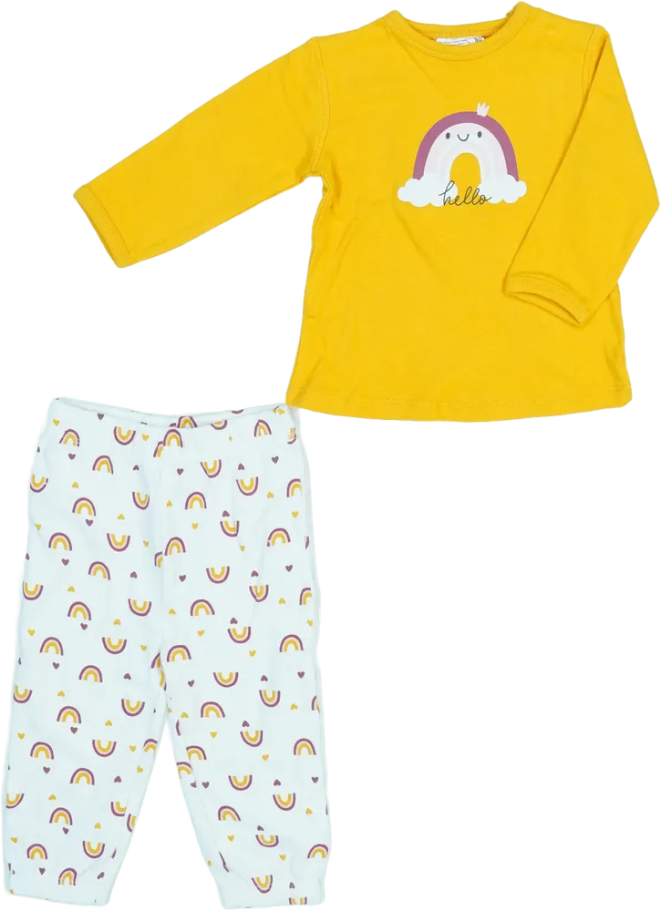 Többszínű Ergee 2 részes szett - Felsőruházat és nadrág EU 80 / UK 9-12 hónap / US 12 hónap