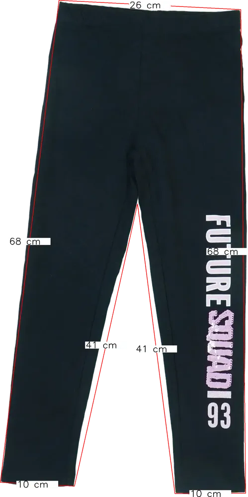 Fekete Y.F.K. Leggings EU 128 / UK 8 év / US 8 év/M