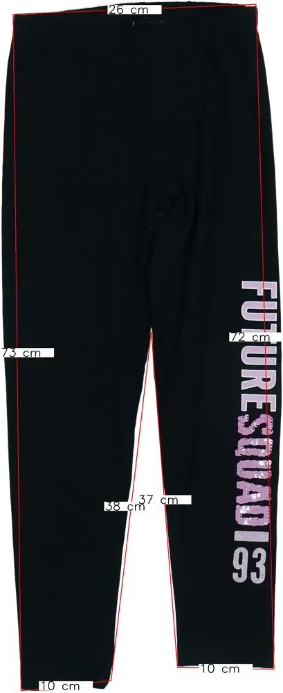 Fekete Y.F.K. Leggings EU 140 / UK 10 év / US 10 év/L