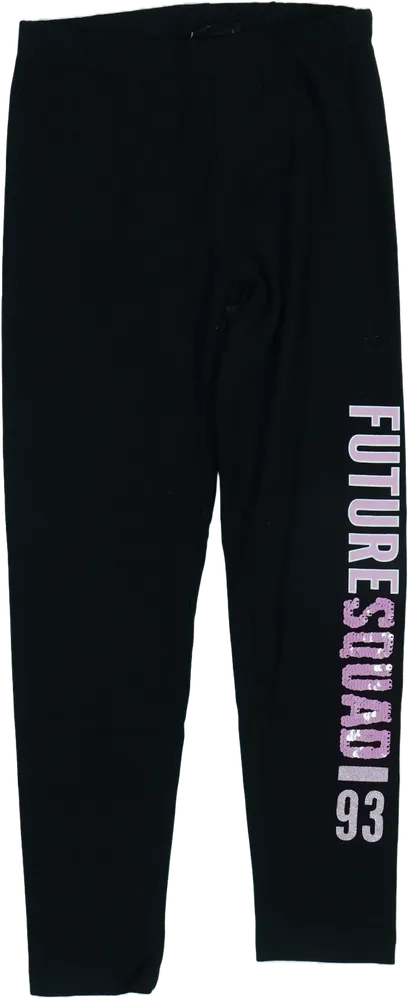 Fekete Y.F.K. Leggings EU 140 / UK 10 év / US 10 év/L