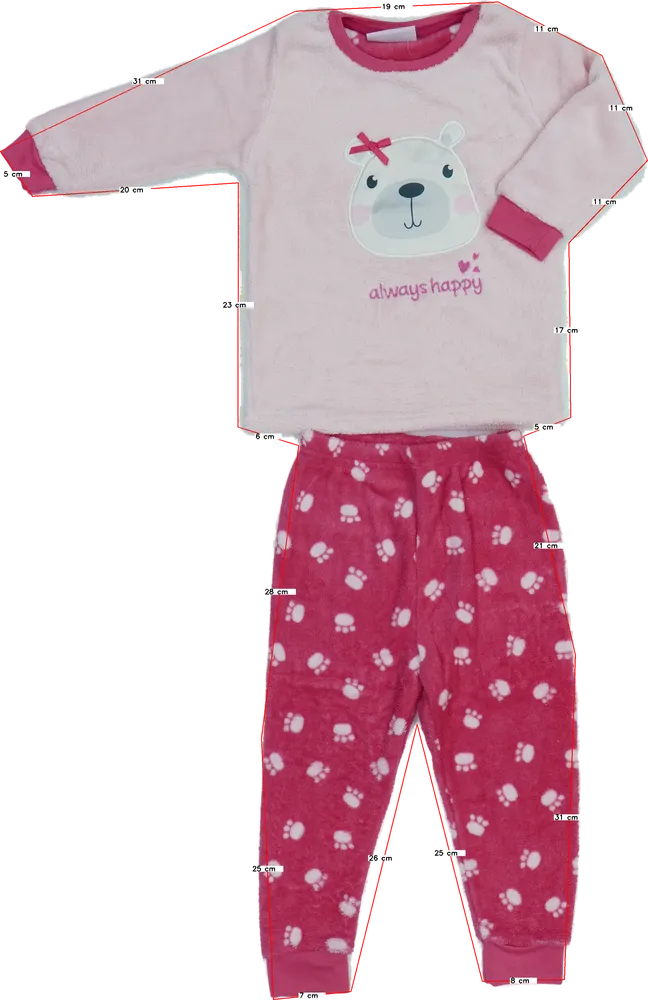 Rózsaszín Kiki&amp;Koko Pizsama EU 92 / UK 2 év / US 2T