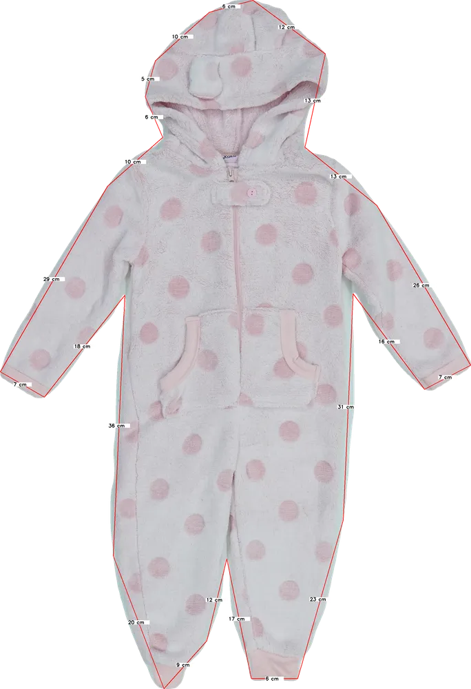 Rózsaszín Kiki&amp;Koko Pizsama overál EU 92 / UK 2 év / US 2T