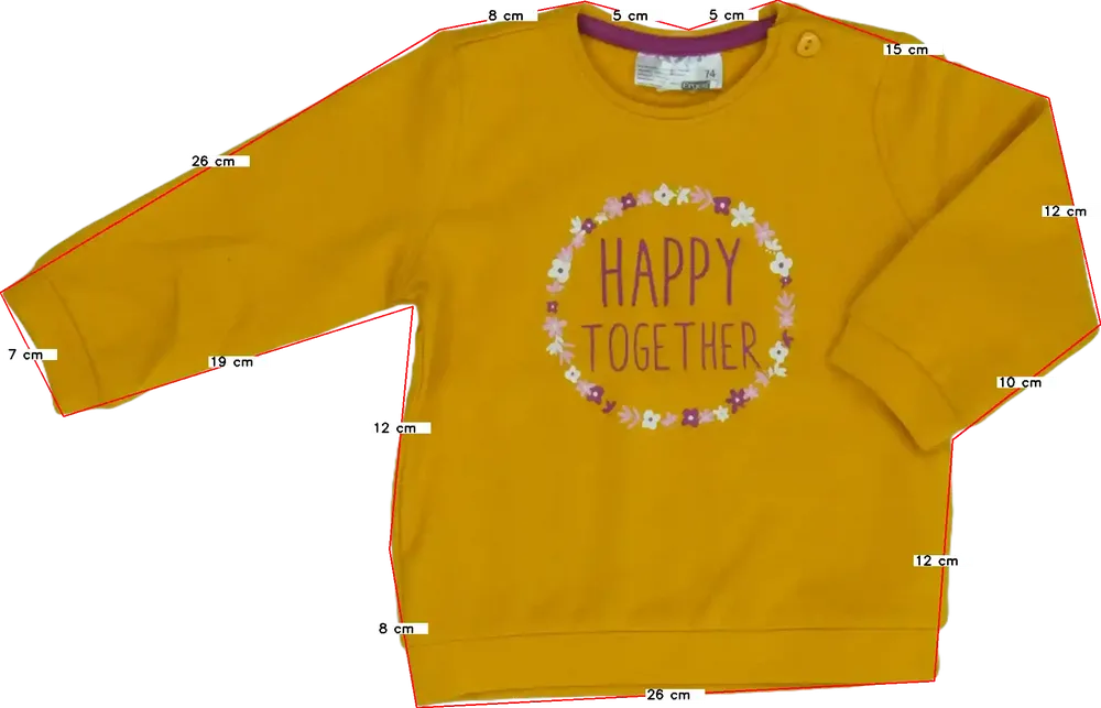 Sárga Ergee Pulóver EU 74 / UK 6-9 hónap / US 6-9 hónap