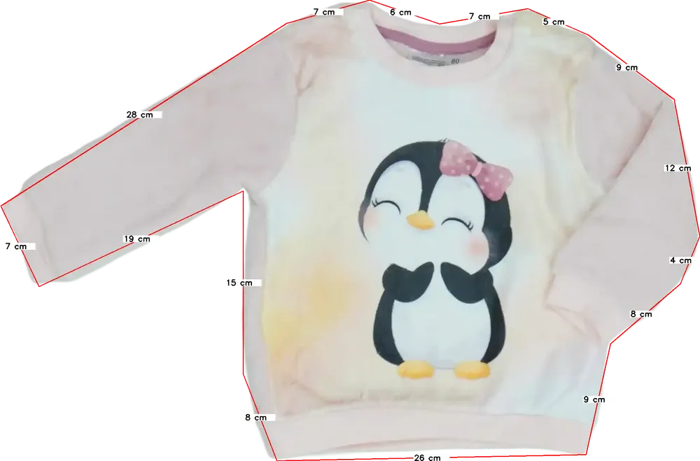 Rózsaszín Ergee Pulóver EU 80 / UK 9-12 hónap / US 12 hónap