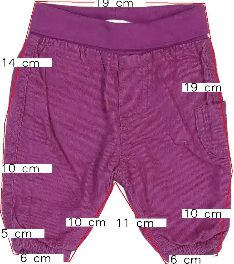 Rózsaszín Ergee Hosszúnadrág EU 50 / UK Újszülött / US Újszülött