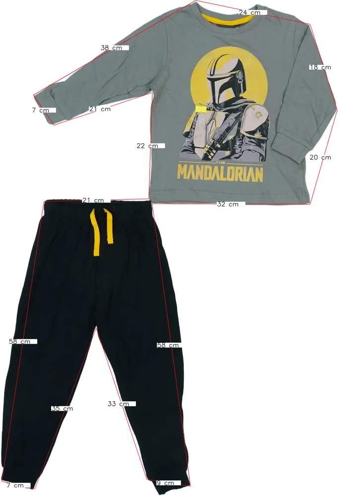 Szürke Star Wars Pizsama EU 92 / UK 2 év / US 2T