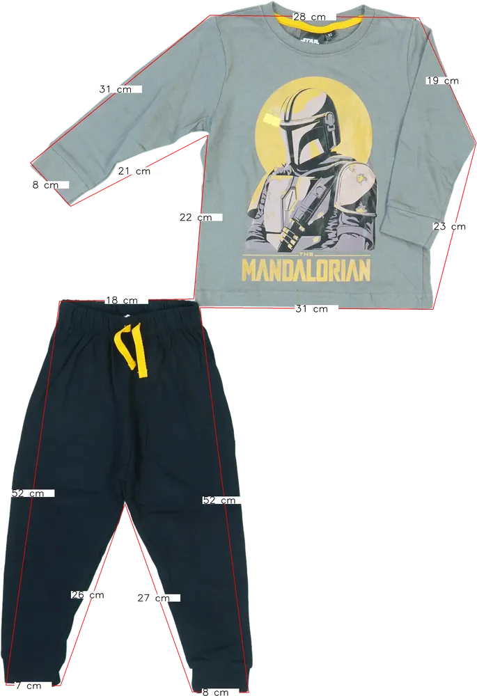 Barna Star Wars Pizsama EU 92 / UK 2 év / US 2T