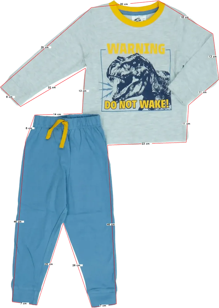 Szürke Jurassic World Pizsama EU 92 / UK 2 év / US 2T