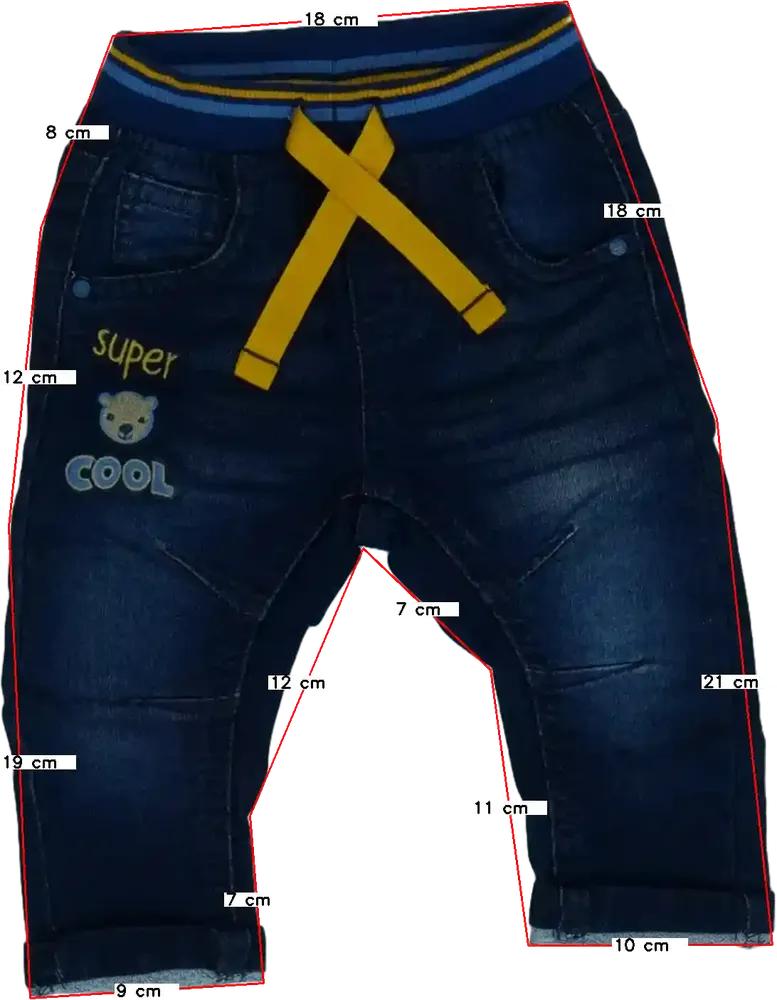 Kék Ergee Farmernadrág EU 68 / UK 3-6 hónap / US 3-6 hónap