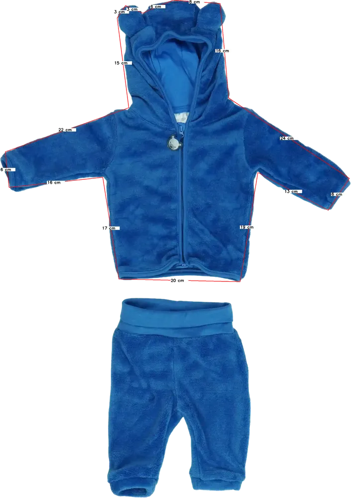 Blue Ergee 2-piece set - Top &amp; Bottom EU 56 / UK Newborn / US Newborn