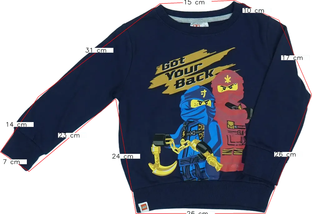 Kék Lego Kötött pulcsi EU 98 / UK 3 év / US 3T