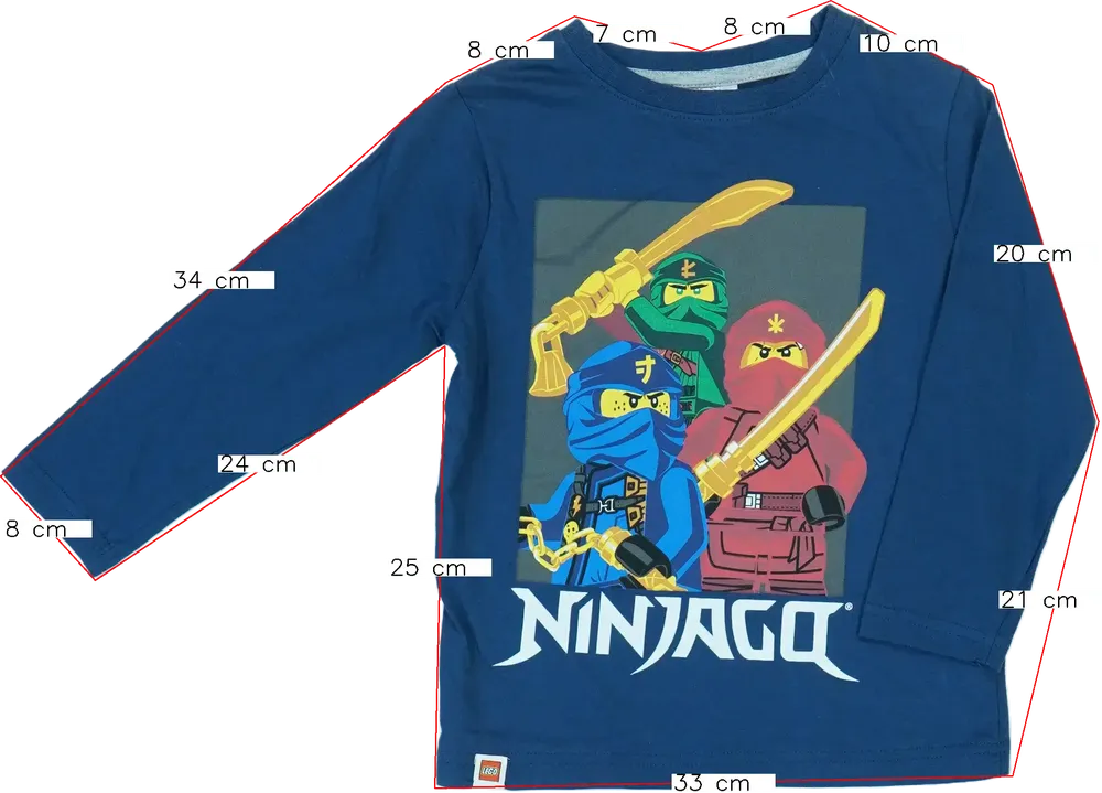 Kék Lego Hosszú ujjú felső EU 104 / UK 4 év / US 4T/XS