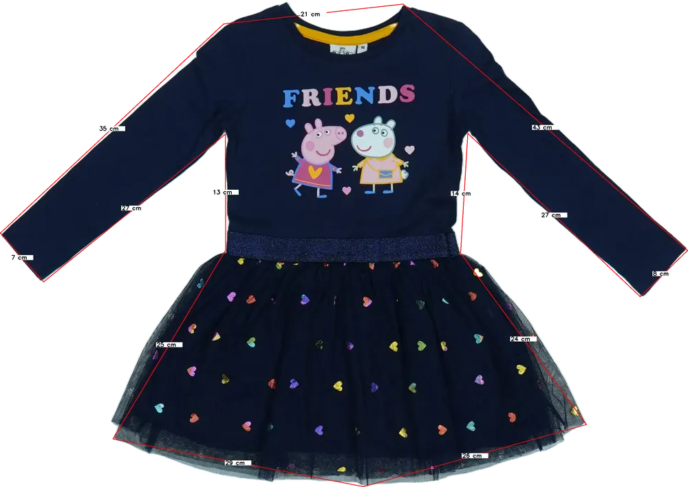 Kék Peppa Pig Ruha EU 98 / UK 3 év / US 3T