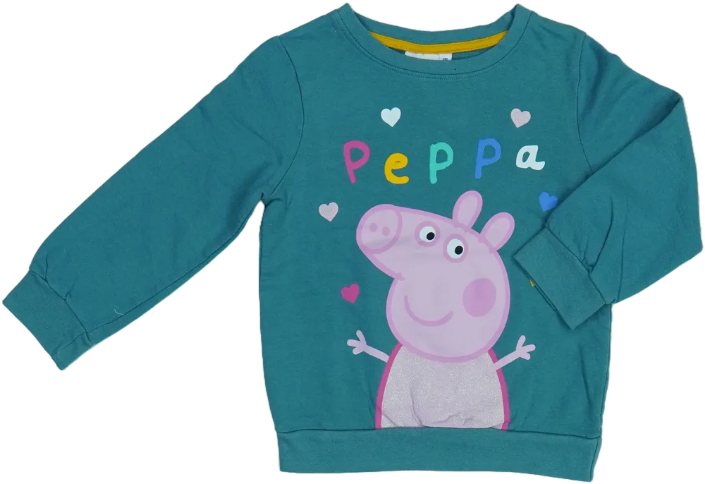Kék Peppa Pig Pulóver EU 110 / UK 5 év / US 5 év/XS