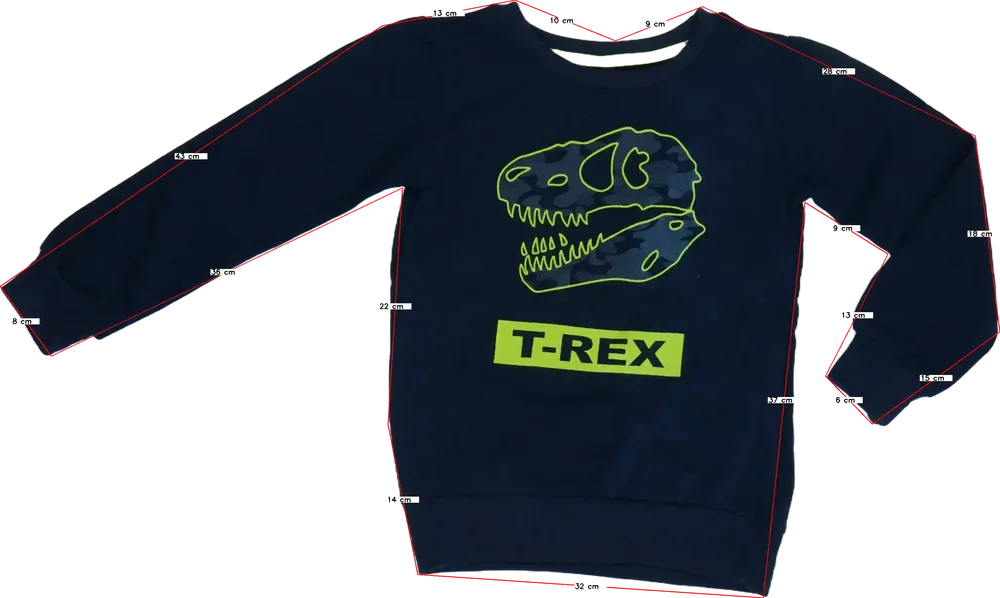 Fekete Y.F.K. Pulóver EU 128 / UK 8 év / US 8 év/M