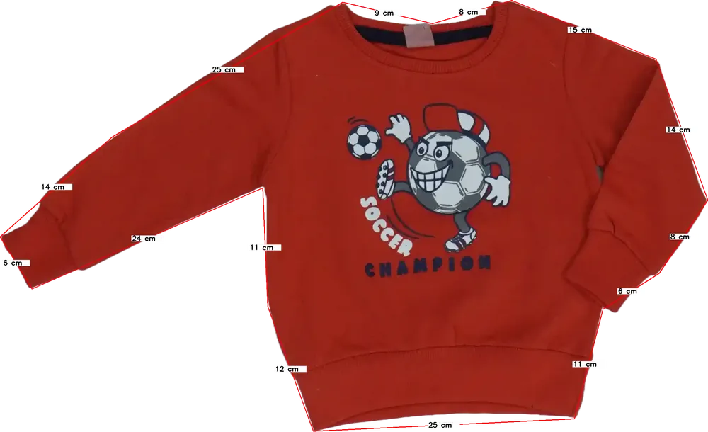 Piros Kiki&amp;Koko Pulóver EU 92 / UK 2 év / US 2T