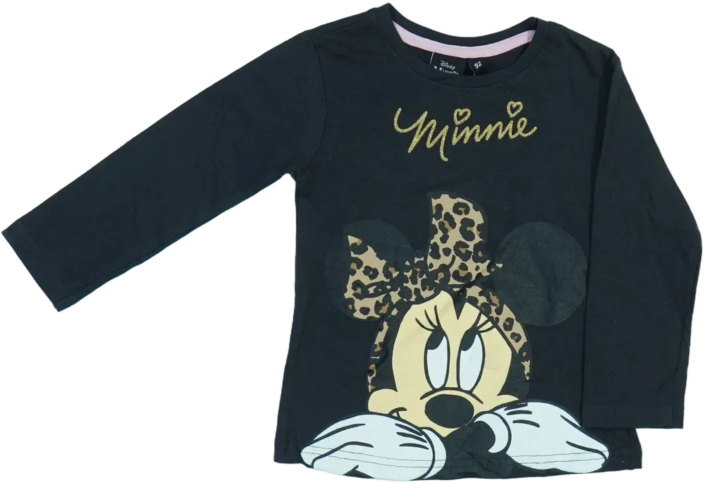 Fekete Disney Hosszú ujjú felső EU 92 / UK 2 év / US 2T