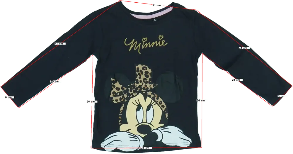 Szürke Disney Hosszú ujjú felső EU 104 / UK 4 év / US 4T/XS