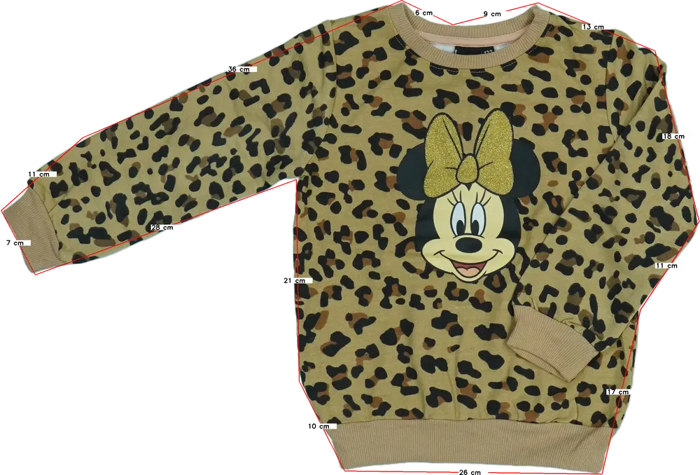 Barna Disney Pulóver EU 122 / UK 7 év / US 7 év/M