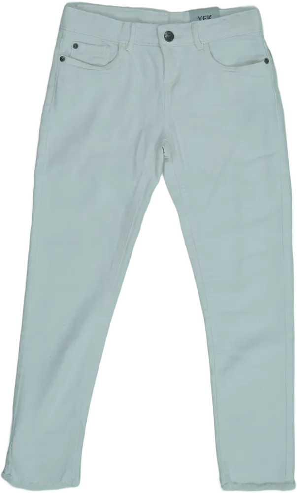 Fehér Y.F.K. Farmernadrág EU 140 / UK 10 év / US 10 év/L