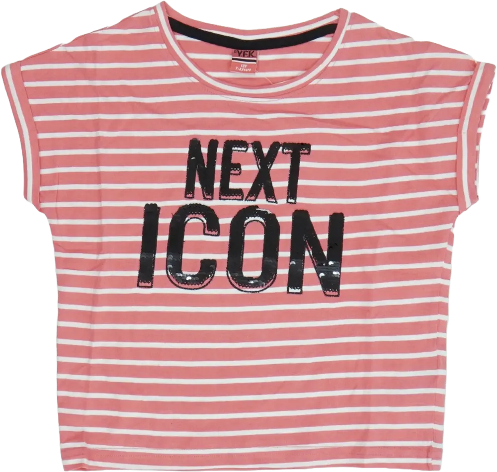 Rózsaszín Y.F.K. Póló EU 128 / UK 8 év / US 8 év/M