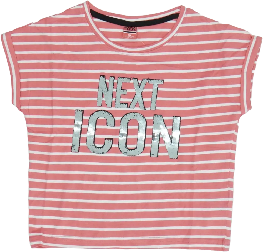 Rózsaszín Y.F.K. Póló EU 128 / UK 8 év / US 8 év/M