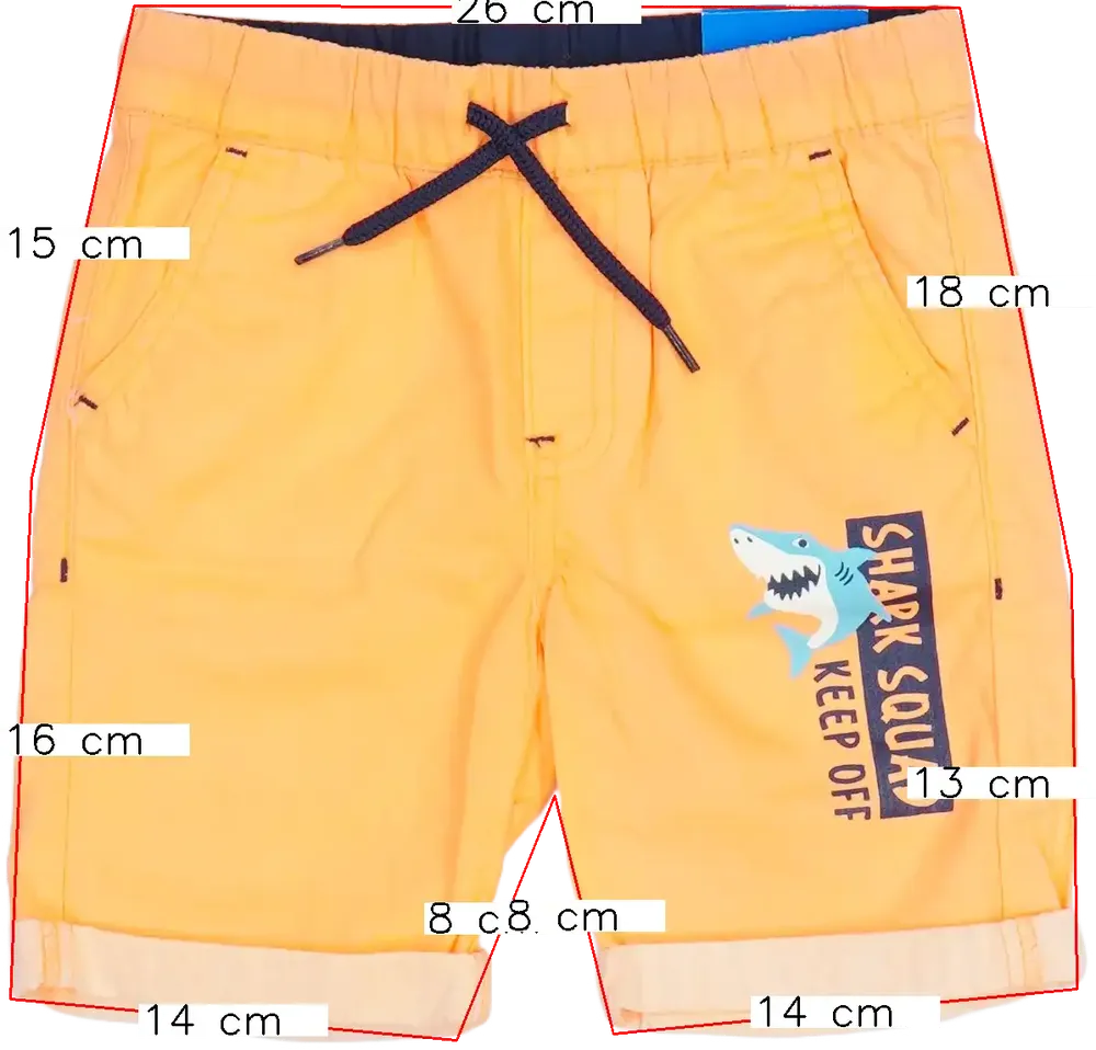 Sárga (narancs) Kiki&amp;Koko Rövidnadrág EU 92 / UK 2 év / US 2T