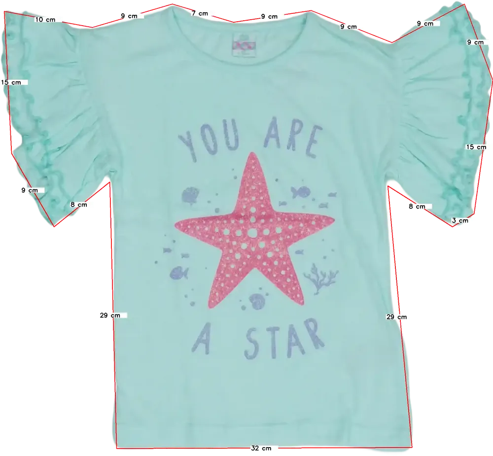 Zöld Kiki&amp;Koko Póló EU 122 / UK 7 év / US 7 év/M