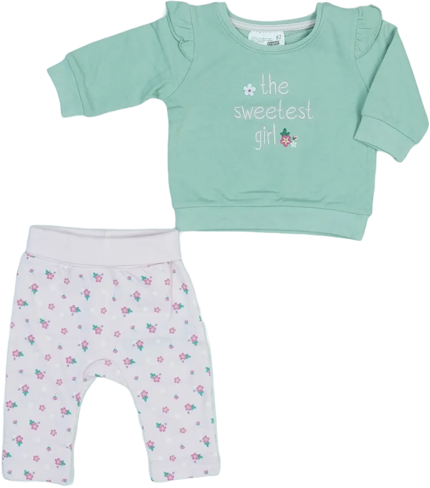 Multicoloured Ergee 2-piece set - Top &amp; Bottom EU 62 / UK 0-3 months / US 0-3 months