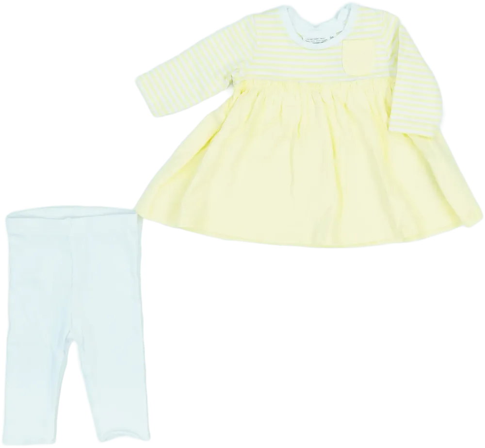 Yellow Ergee 2-piece set - Top &amp; Bottom EU 56 / UK Newborn / US Newborn