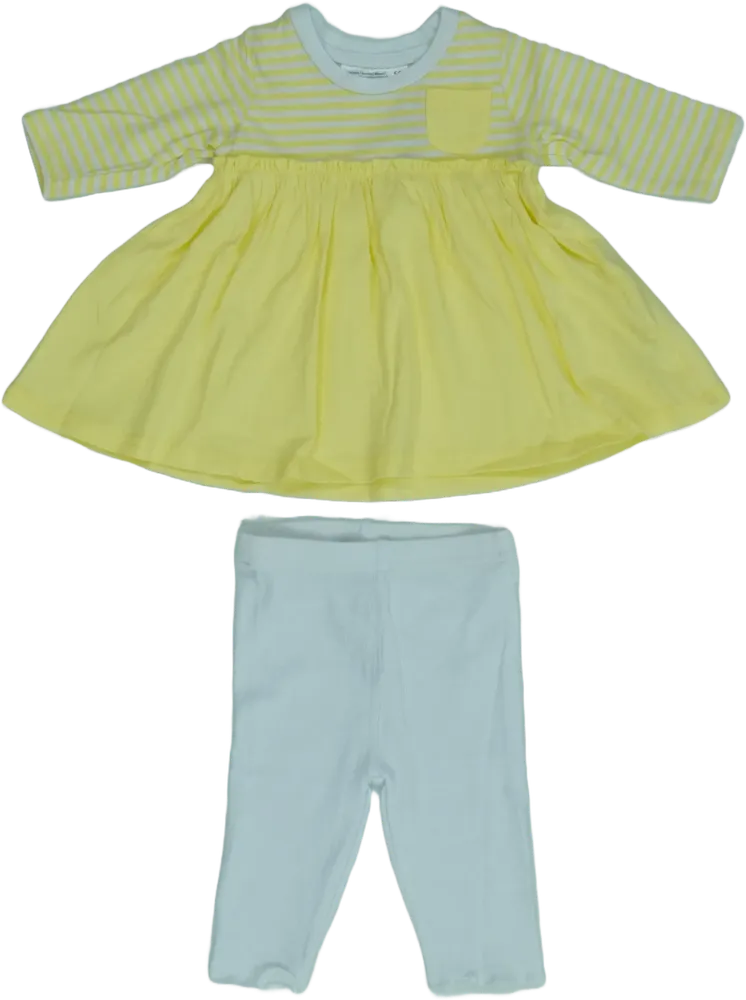 Yellow Ergee 2-piece set - Top &amp; Bottom EU 68 / UK 3-6 months / US 3-6 months