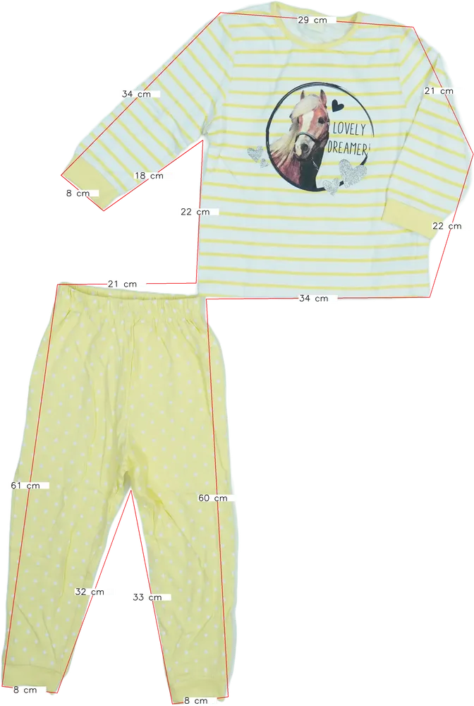 Sárga Kiki&amp;Koko Pizsama EU 104 / UK 4 év / US 4T/XS