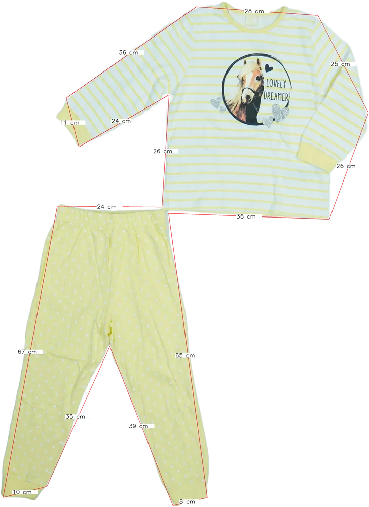 Sárga Kiki&amp;Koko Pizsama EU 116 / UK 6 év / US 6 év/S